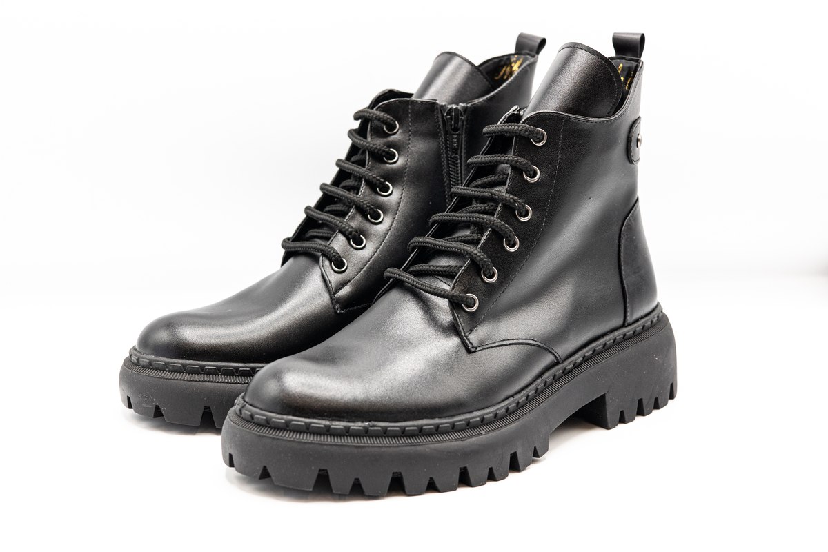Ghete femei, piele naturala, NIK809NEGRU Femei